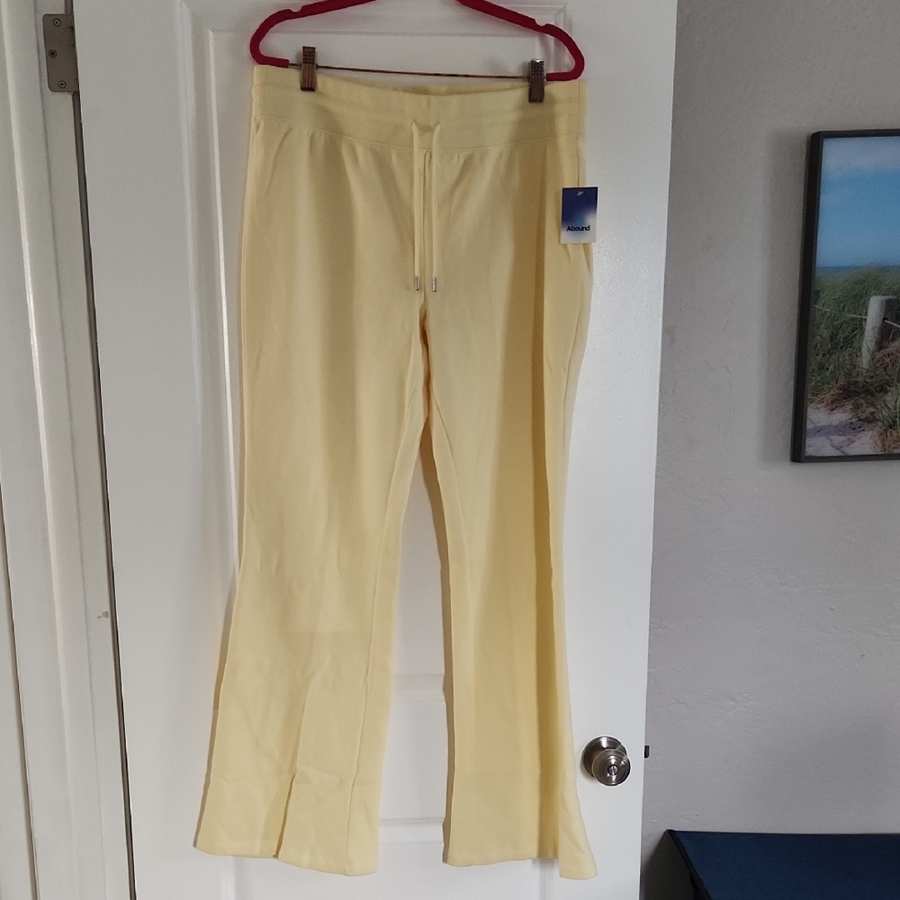 Abound Yellow Wide Leg Lounge Pants